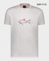 Paul&Shark tshirt חולצה מטורפת של פול שארק טישרט בצבע לבן לוגו המותג באמצע